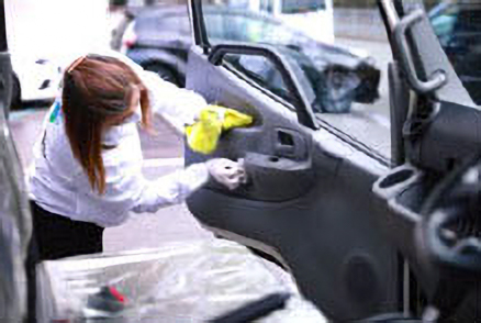 車両へ光触媒コーティング施工